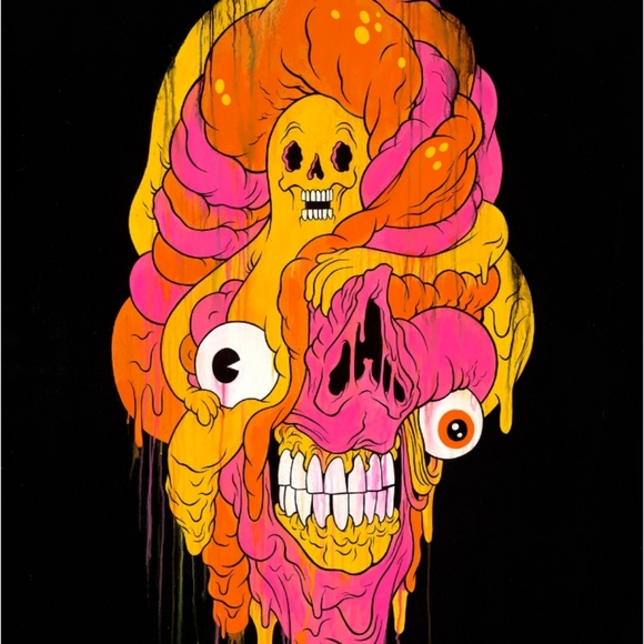 RARE HTF Beezle Bear Devil Plush Alex Pardee Limited Collectible - Picture 6 of 6